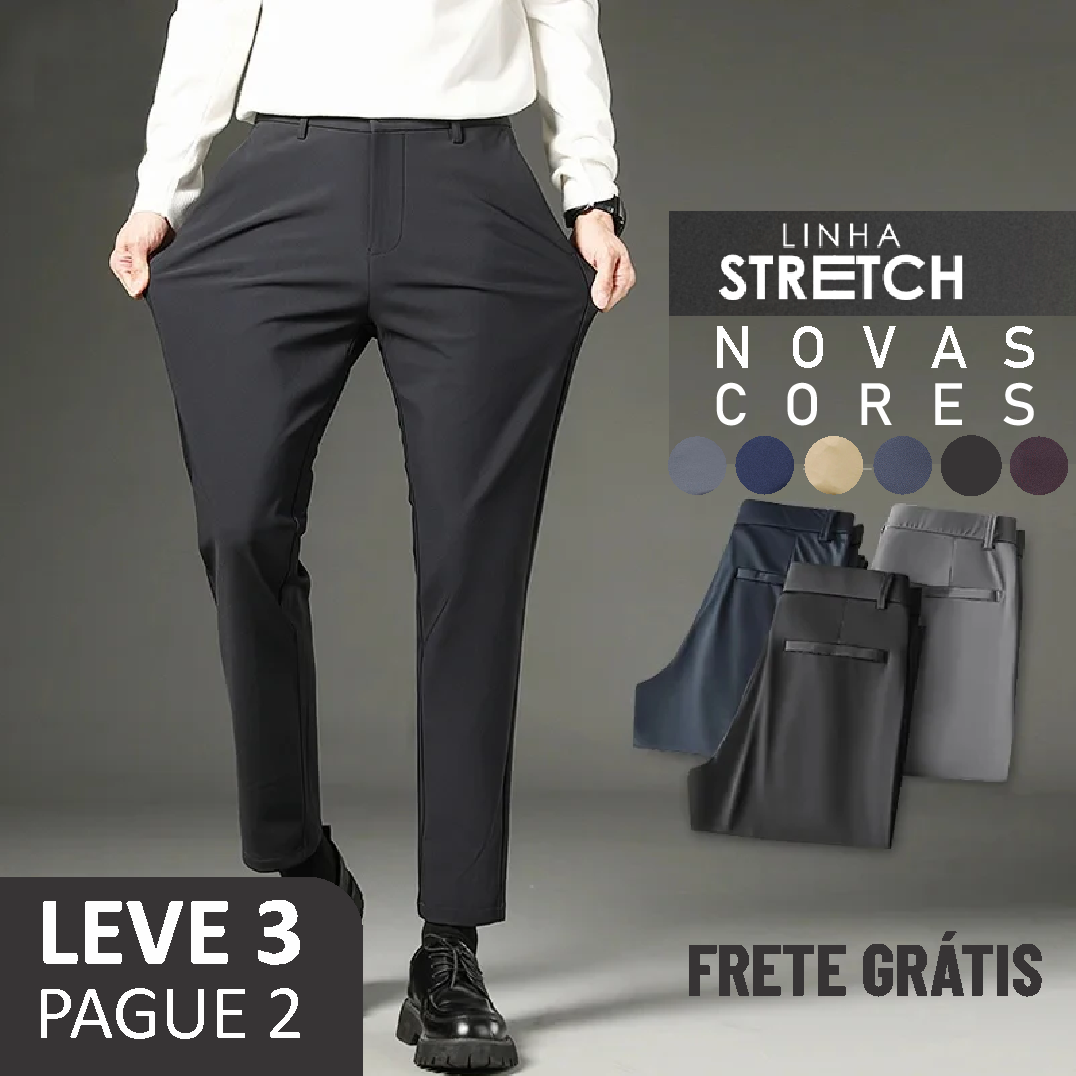 KIT CALÇA CONFORT - LEVE 3  E PAGUE 2 + Frete Grátis - BLACK MAIS QUE BLACK